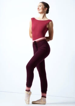 Move Dance Cameo Knit Dance Joggers -Dance Costume Store MOZ0708 DKPUR FRONT 1 95534.1678885100