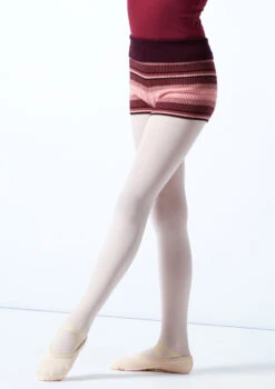 Move Dance Teen Bloom Roll Top Knit Dance Shorts -Dance Costume Store MOZ5706 STRIPE FRONT 1T 71015.1696981489