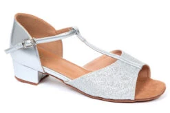 Move Dance Lyri Ballroom And Latin Shoe 1" - Silver -Dance Costume Store MO D0027SLV MAIN T 12512.1694685519