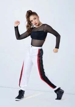 Weissman Long Sleeve Backless Leotard -Dance Costume Store MT10406 black AH12719 white 406 55083.1698840495