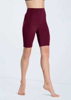 Weissman Classic Matte Bike Shorts -Dance Costume Store MT13219 blackcherry 033 62107.1678891252