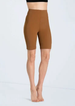 Weissman Classic Matte Bike Shorts -Dance Costume Store MT13219 camel 005 48229.1698718712
