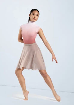 Weissman Printed Cap Sleeve Leotard -Dance Costume Store PL11863 paprikaombre S12073 latte 746 18002.1678891391