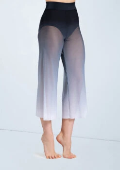Weissman Ombre Mesh Culotte Pants -Dance Costume Store PL12375 black 741 88428.1678891401