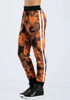 Weissman Graphic Print Track Pants -Dance Costume Store PL13135 copper 16568 96209.1698450493