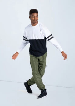 Weissman Boys Cargo Joggers -Dance Costume Store PT10418 white AH12620 olive 297 10912.1678890677