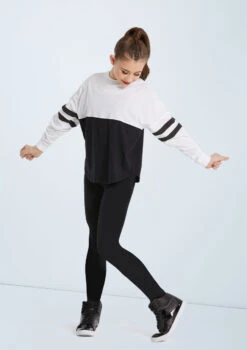 Weissman Oversized Color Block Top 11 Weissman Oversized Color Block Top -Dance Costume Store PT10418 white nomesh 111772 31840.1678891423