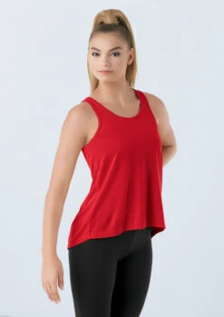 Weissman Flyaway Racerback Tank Top -Dance Costume Store PT9669 red 0262 01320.1698450570
