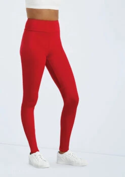 Weissman Lustre High-Waist Leggings -Dance Costume Store SH11069 red 021 86860.1678891500