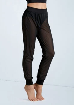 Weissman Mesh Jogger Pants 9 Weissman Mesh Jogger Pants -Dance Costume Store SM11625 black 160372 84111.1698840527