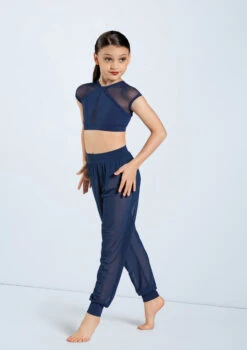 Weissman Mesh Jogger Pants 7 Weissman Mesh Jogger Pants -Dance Costume Store SM11625 navy 998 62857.1678891641