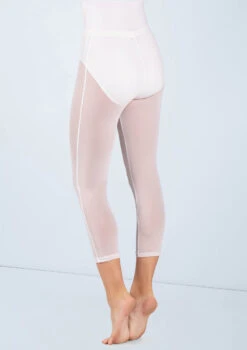 Weissman Power Mesh Leggings 6 Weissman Power Mesh Leggings -Dance Costume Store SM12238 white 13967 45668.1678891658