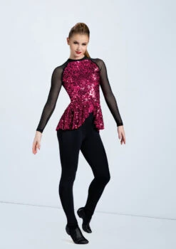 Weissman Ultra Sparkle Peplum Top