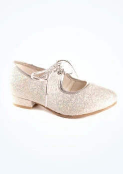 Tappers & Pointers Low Heel Tap Shoe - Hologram -Dance Costume Store TAHPT MAIN SLV T 21736.1698812043