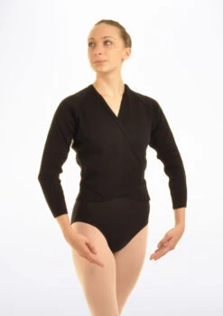 Tappers & Pointers Kids Knit Ballet Wrap 28 Tappers & Pointers Kids Knit Ballet Wrap -Dance Costume Store TAXCLS MAIN BLK 27273.1683935980