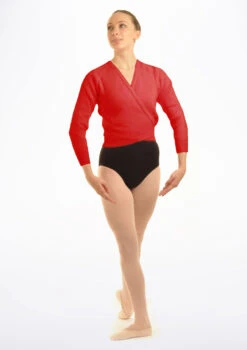 Tappers & Pointers Knit Ballet Wrap -Dance Costume Store TAXCLS MAIN RED 84099.1678886458