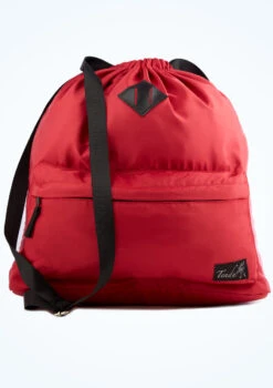 Tendu Luxury Satin-Look Drawstring Bag -Dance Costume Store TET1059 RED FRONT 2 10481.1678886551