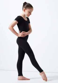 Alegra Jasmin Girls Short Sleeve Catsuit -Dance Costume Store al c5224 alegra jasmin girls short sleeve catsuit black front T 59651.1691191549