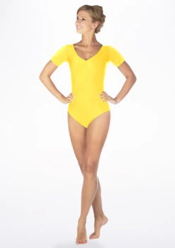 Alegra Shiny Melody Leotard 37 Alegra Shiny Melody Leotard -Dance Costume Store al l0202 alegra shiny melody leotard yellow front 37606.1678872796