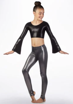 Alegra Girls Metallic Stirrup Leggings 21 Alegra Girls Metallic Stirrup Leggings -Dance Costume Store al p5205 alegra girls metallic stirrup leggings grey front 95985.1678875210