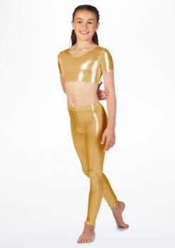 Alegra Girls Metallic Footless Legging -Dance Costume Store alp5204 main mgd 86384.1678875137