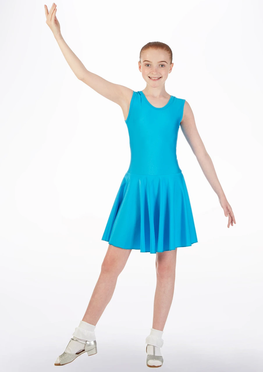 Tappers & Pointers Girl's Tank Ballroom And Latin Dress 6 Tappers & Pointers Girl's Tank Ballroom And Latin Dress - Image 6
