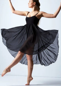 Capezio Empire Dress -Dance Costume Store bg001 blk front 1t 22671.1698805298