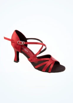 So Danca Satin Ballroom Shoe 2.5" -Dance Costume Store bl 162 so danca satin ballroom shoe 2 5 red front T 99886.1696636645