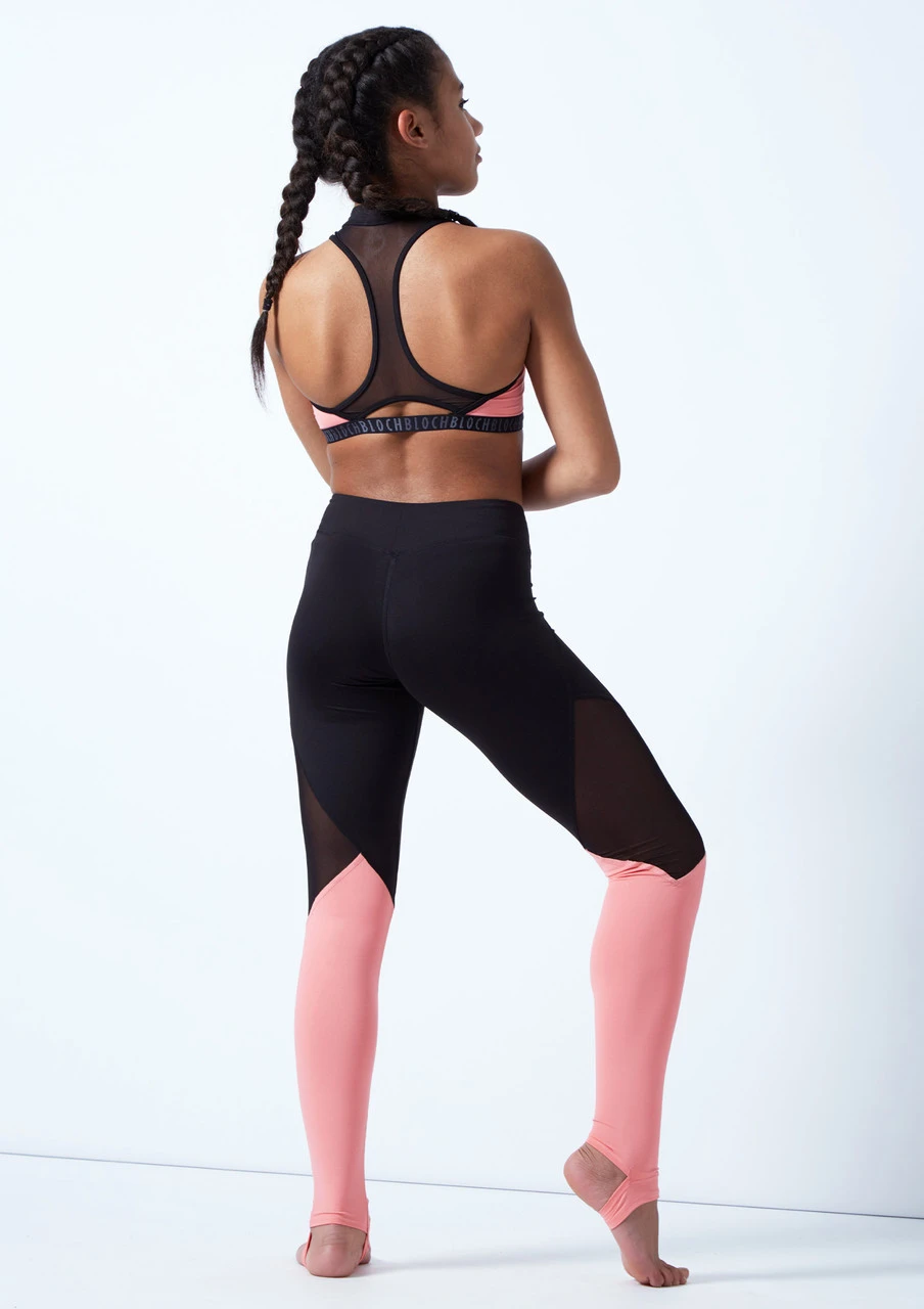 Bloch Teen Panelled Dance Leggings 3 Bloch Teen Panelled Dance Leggings - Image 3