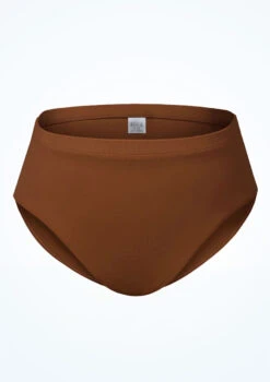 Bloch Girls Zaniah High Waist Brief -Dance Costume Store blcr3394 coffee front 25266.1691450417