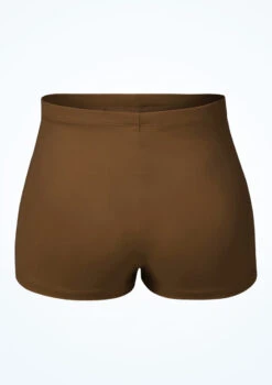 Bloch Girls Starr High Waist Shorts -Dance Costume Store blcr3794 toffee back 04854.1691536796