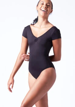 Bloch Penny Cap Sleeve Leotard -Dance Costume Store bll4262 black front t 63521.1698799546