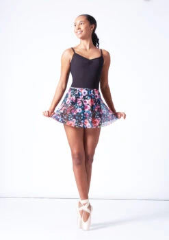 Bloch Floral Print Skirt - Navy 7 Bloch Floral Print Skirt - Navy -Dance Costume Store blr0241 multi front 1 65636.1695684490