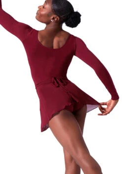 Bloch Professional Wrap Dance Skirt -Dance Costume Store blr5130 red back t 06700.1698800443