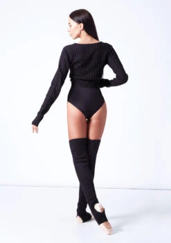 Bloch Hope Knit Warmup Top -Dance Costume Store blz1289 black back 2 61971.1698399600