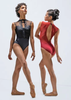 Ballet Rosa Mirielle Lace Front High Neck Leotard