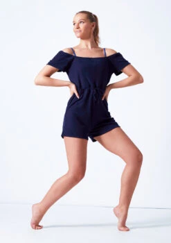 Ballet Rosa Romper Warm Up Suit 12 Ballet Rosa Romper Warm Up Suit -Dance Costume Store branice navy front 2 06694.1678926646