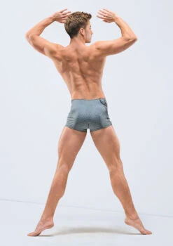 Ballet Rosa Mens Baahir Printed Shorts -Dance Costume Store brbahir grey backmain 2 97915.1698802533