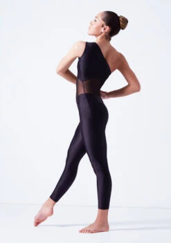 Ballet Rosa One Shoulder Unitard - Black 7 Ballet Rosa One Shoulder Unitard - Black -Dance Costume Store brmagali black side 02462.1678926846