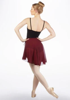 Capezio Full Sweep Wrap Dance Skirt -Dance Costume Store ca 260 capezio full sweep wrap dance skirt red back 30428.1678927077