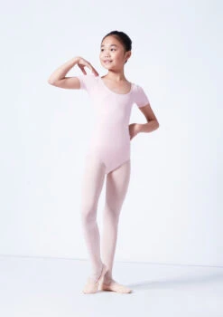 Capezio Class Kids Short Sleeve Leotard -Dance Costume Store cad400c pink front 2 75096.1689290966