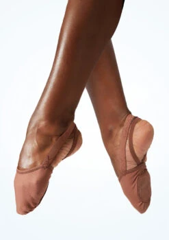 Capezio Canvas Hanami Pirouette -Dance Costume Store cah064w mocha front t 05679.1698711779