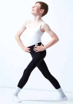 Freed Mens RAD Stirrup Tights -Dance Costume Store frr317p black front 2 67597.1676420536