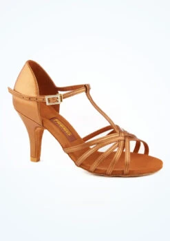 Freed Halina Leather Latin & Salsa Shoe - 3" - Tan