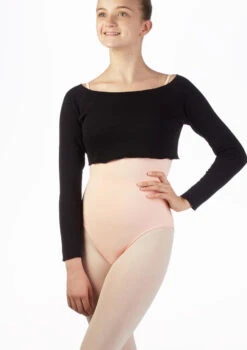 Intermezzo Teen Cropped Sweater -Dance Costume Store it 6421 intermezzo teen cropped sweater black front thumbnail T 44961.1698809391