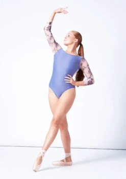 Intermezzo Catalina 3/4 Sleeve Leotard 14 Intermezzo Catalina 3/4 Sleeve Leotard -Dance Costume Store it31653 blue front 2 61543.1697239953