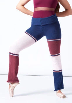 Intermezzo Cosimo Knit Warm Up Pants -Dance Costume Store it5534 navy blue front t 79261.1698449022