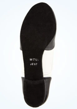 So Danca Kaya Practice Ballroom Shoe 1" -Dance Costume Store jz97 blkwht bottom 1 87294.1678885790