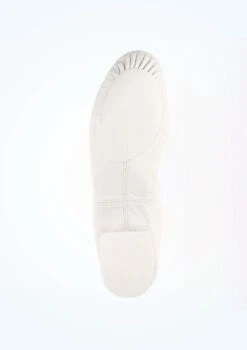 So Danca Split Sole Leather Jazz Shoe - White -Dance Costume Store jze 09 so danca split sole leather jazz shoe white no3 76714.1678885795