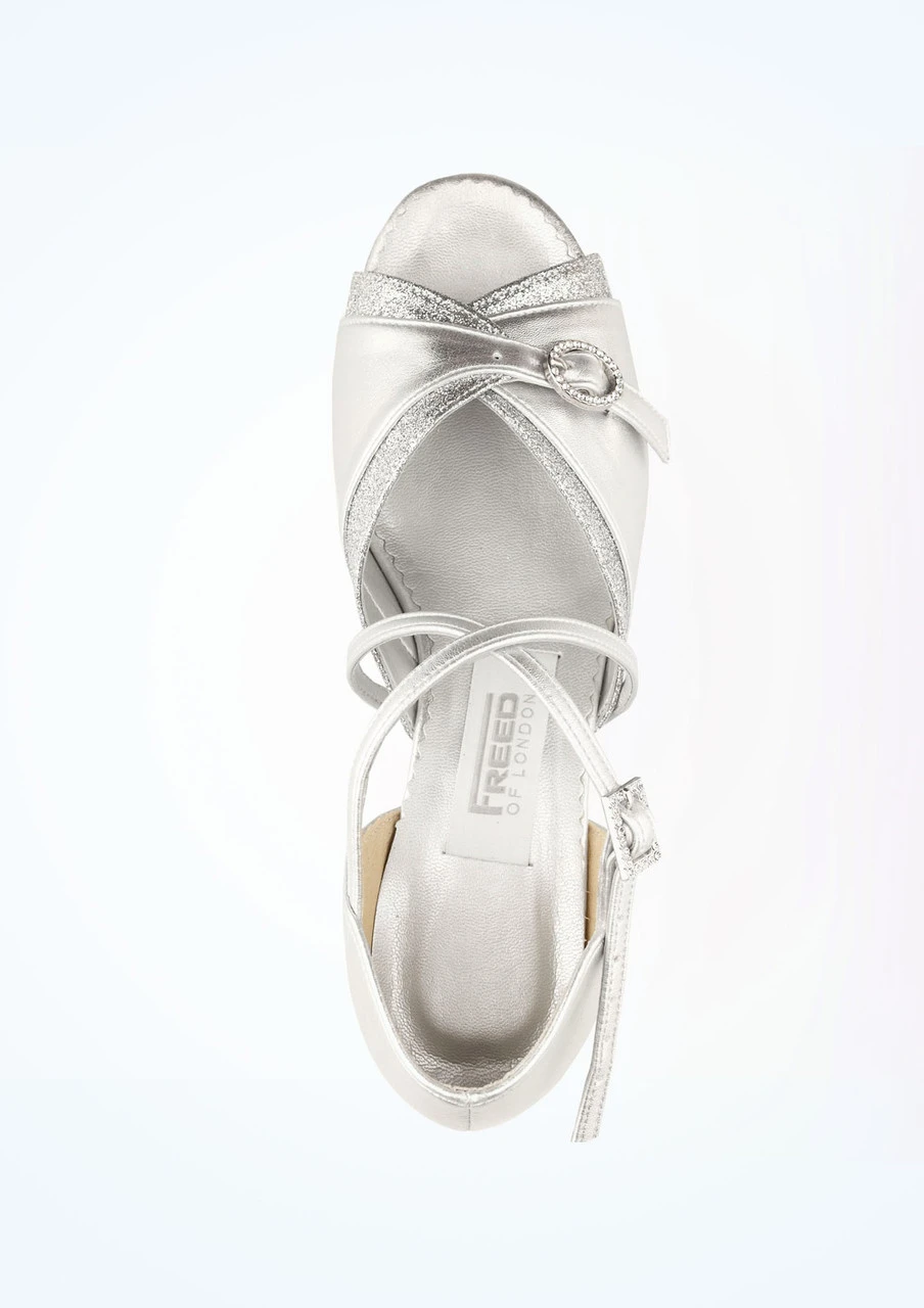 Freed Lucy Ballroom Shoe 1.5" - Silver 2 Freed Lucy Ballroom Shoe 1.5" - Silver - Image 2